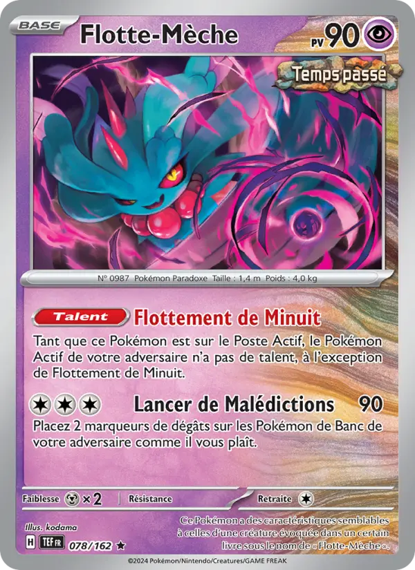 Carte Pokemon 078/162 Flotte-Mèche Reverse | LorenZone