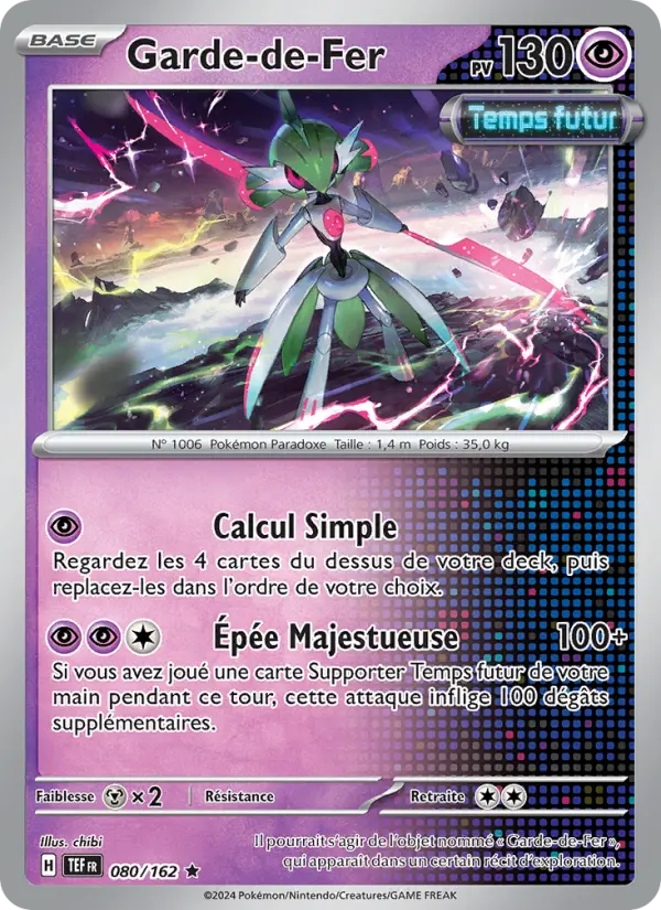 Carte Pokemon 080/162 Garde-de-Fer Reverse | LorenZone