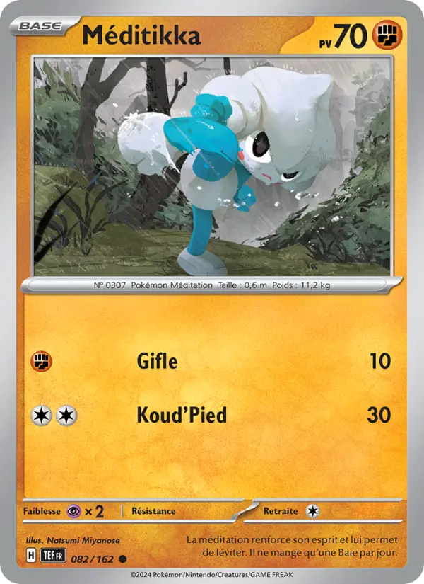 Carte Pokemon 082/162 Méditikka Reverse | LorenZone