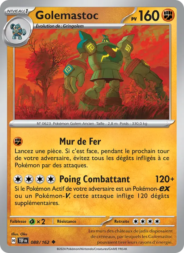 Carte Pokemon 088/162 Golemastoc Reverse | LorenZone