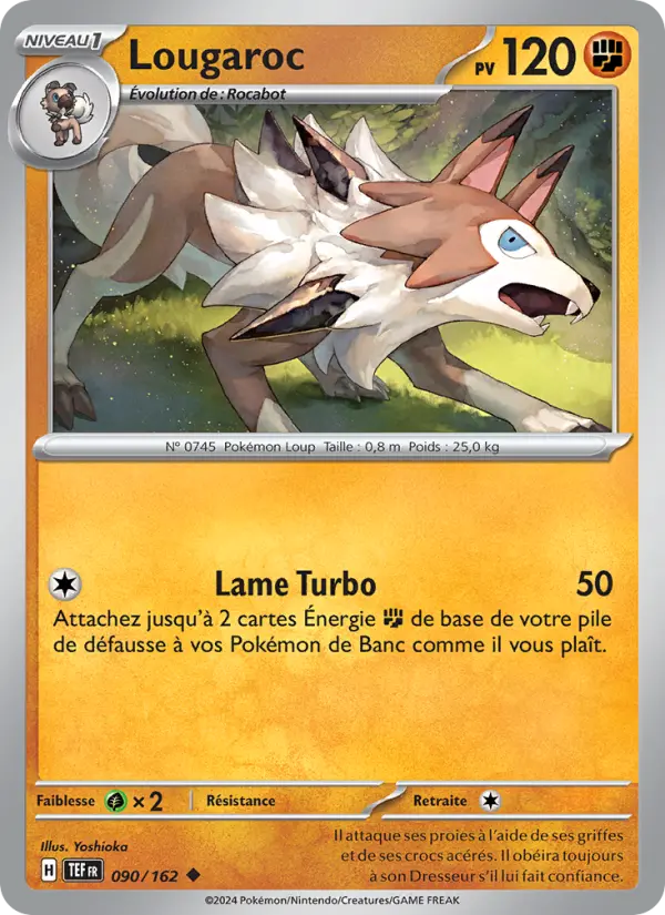 Carte Pokemon 090/162 Lougaroc Reverse | LorenZone
