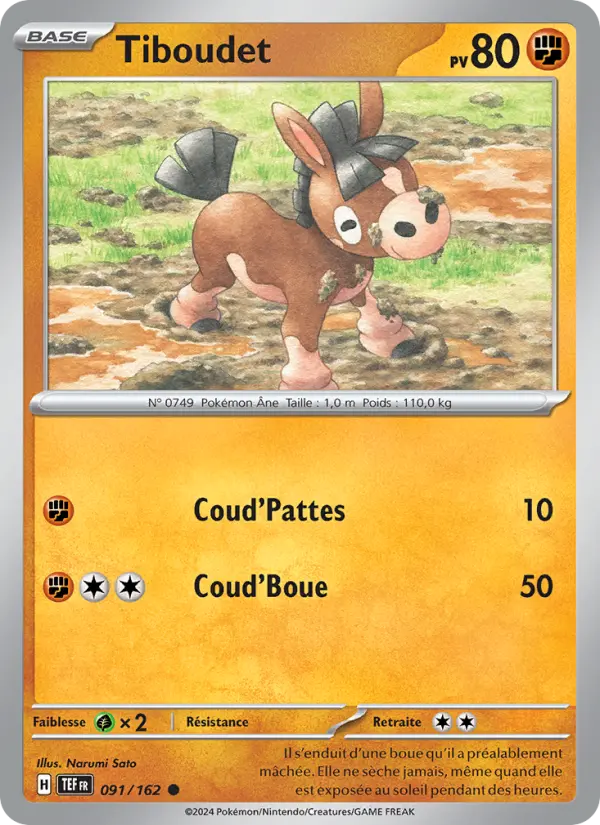 Carte Pokemon 091/162 Tiboudet Reverse | LorenZone
