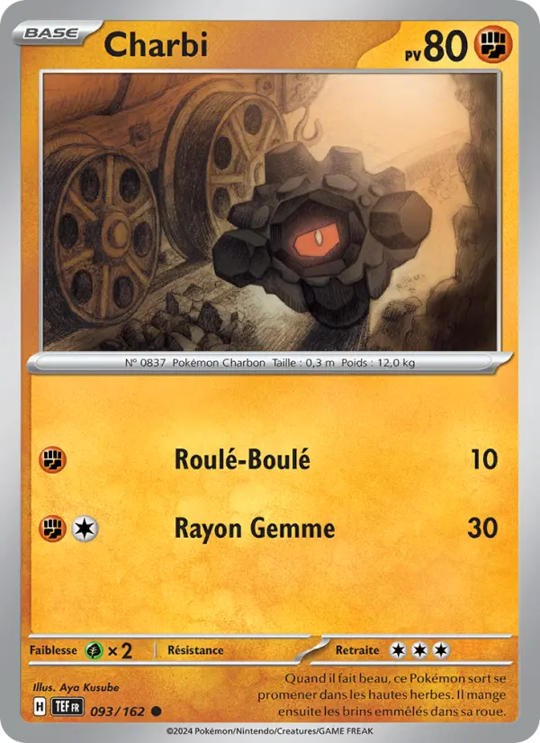 Carte Pokemon 093/162 Charbi Reverse | LorenZone