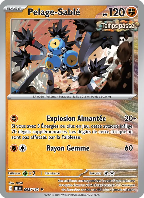 Carte Pokemon 098/162 Pelage-Sablé Reverse | LorenZone