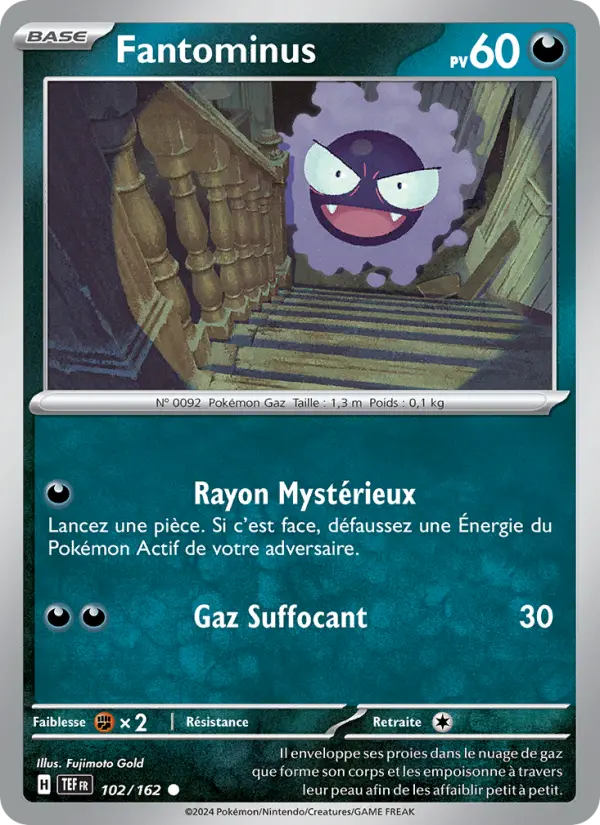 Carte Pokemon 102/162 Fantominus Reverse | LorenZone