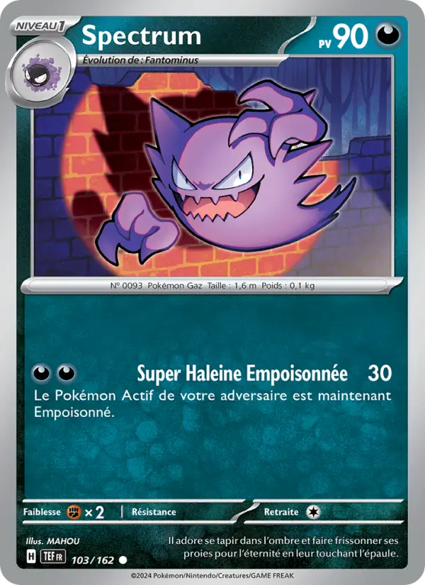 Carte Pokemon 103/162 Spectrum Reverse | LorenZone