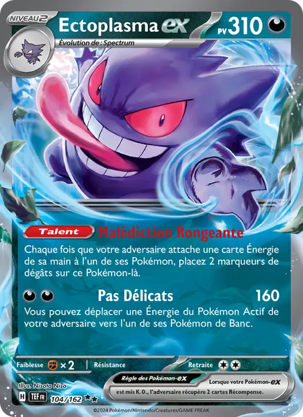 Carte Pokemon 104/162 Ectoplasma-ex Holo | LorenZone