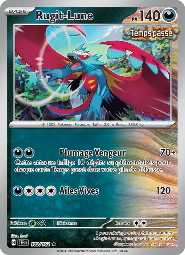 Carte Pokemon 109/162 Rugit-Lune Reverse | LorenZone