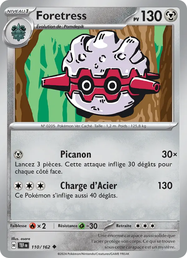 Carte Pokemon 110/162 Foretress Reverse | LorenZone