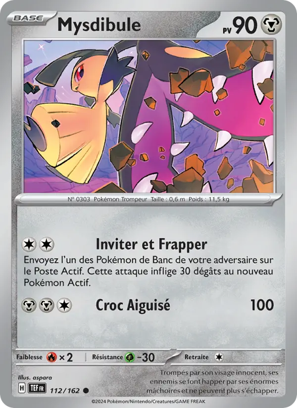 Carte Pokemon 112/162 Mysdibule Reverse | LorenZone