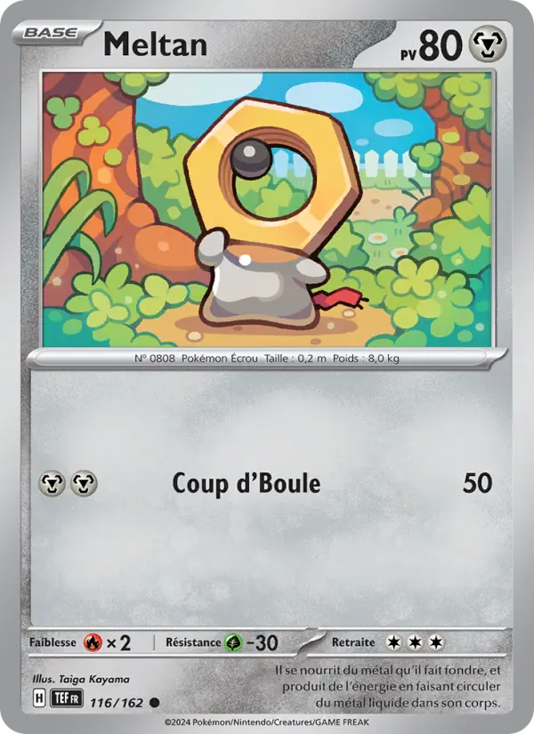Carte Pokemon 116/162 Meltan Reverse | LorenZone
