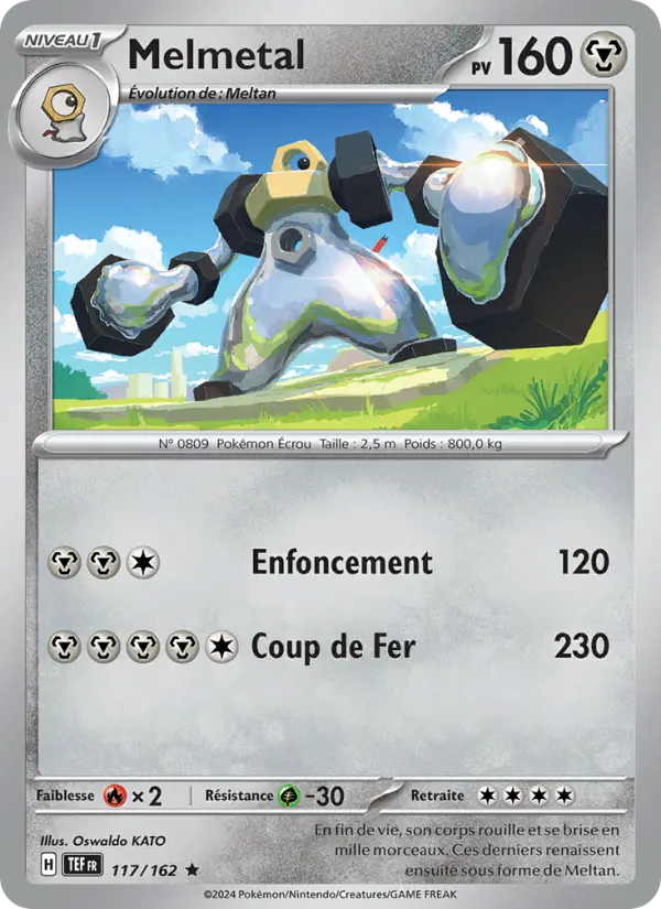 Carte Pokemon 117/162 Melmetal Reverse | LorenZone