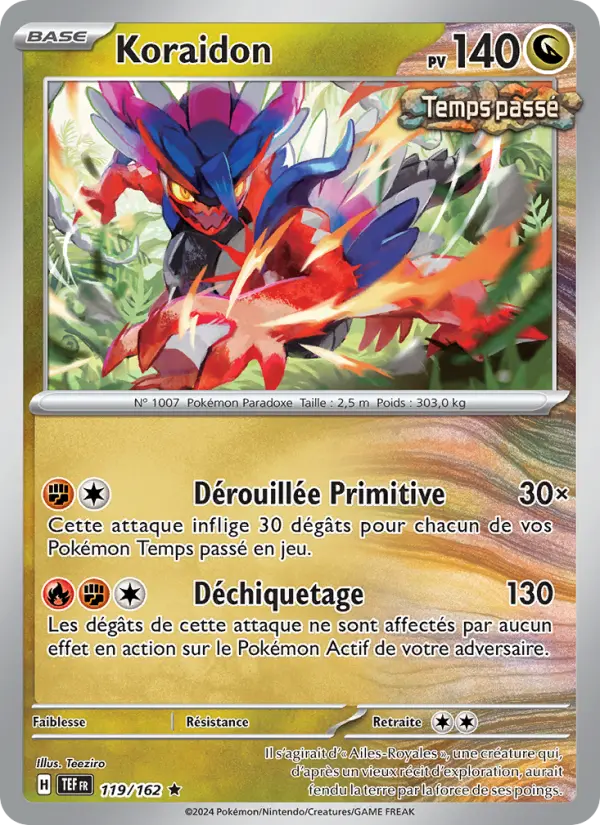 Carte Pokemon 119/162 Koraidon Reverse | LorenZone