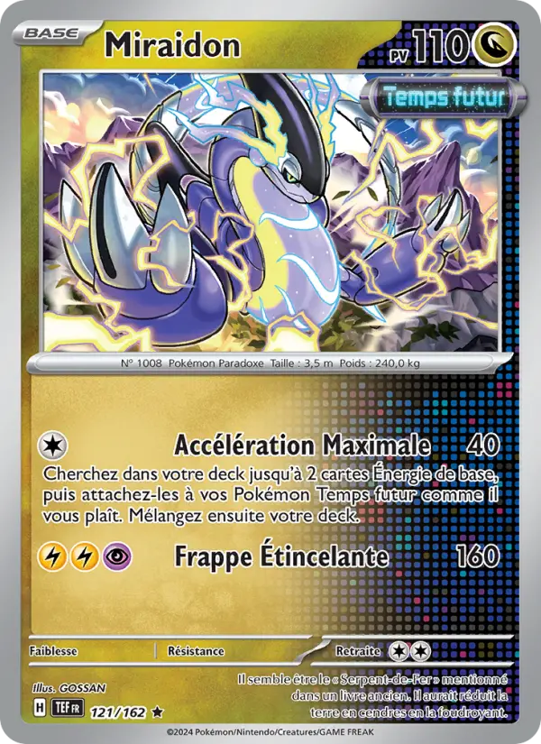 Carte Pokemon 121/162 Miraidon Reverse | LorenZone