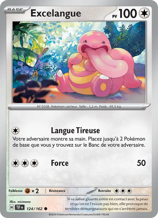 Carte Pokemon 124/162 Excelangue Reverse | LorenZone