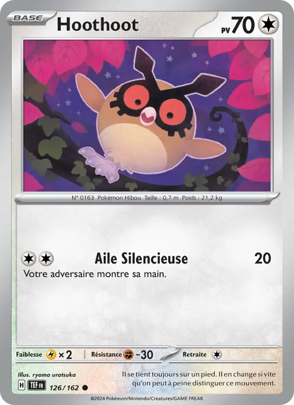 Carte Pokemon 126/162 Hoothoot Reverse | LorenZone