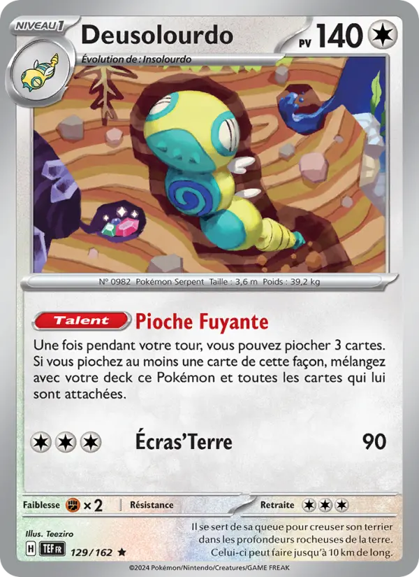 Carte Pokemon 129/162 Deusolourdo Reverse | LorenZone