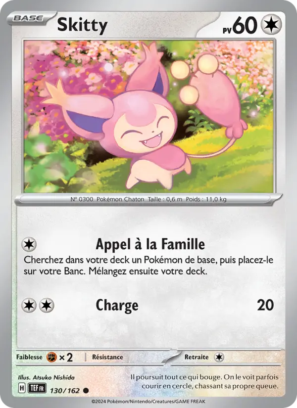 Carte Pokemon 130/162 Skitty Reverse | LorenZone