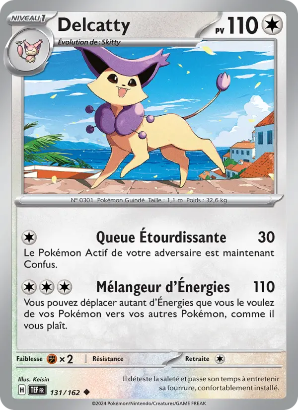 Carte Pokemon 131/162 Delcatty Reverse | LorenZone