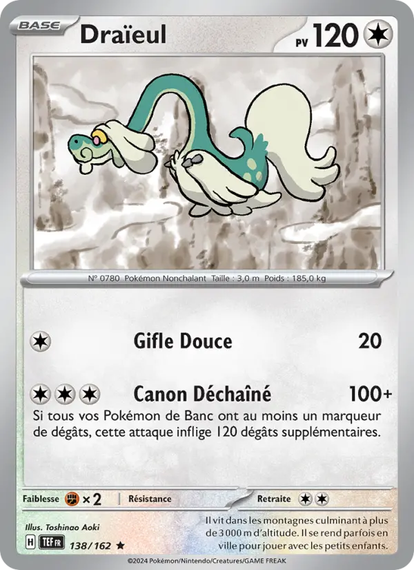 Carte Pokemon 138/162 Draïeul Reverse | LorenZone