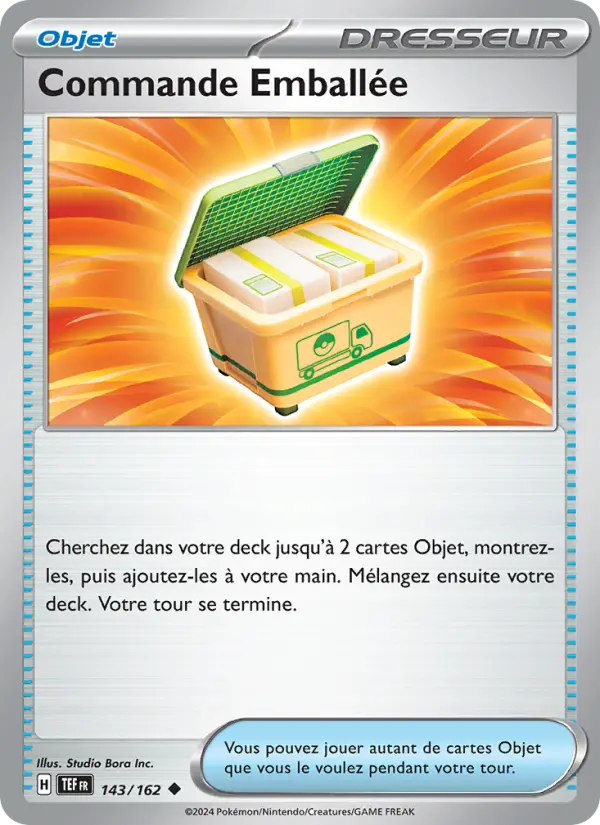 Carte Pokemon 143/162 Commande Emballée Reverse | LorenZone