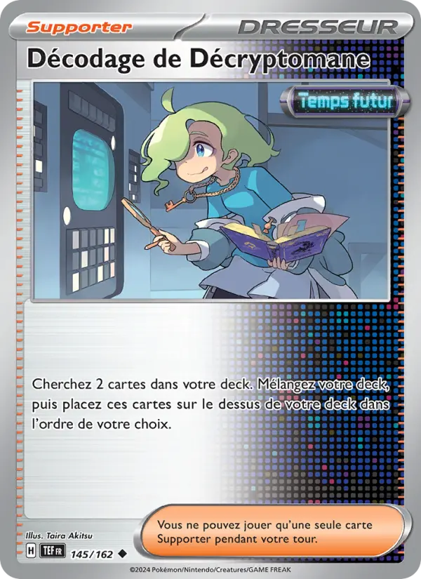 Carte Pokemon 145/162 Décodage de Décryptomane Reverse | LorenZone