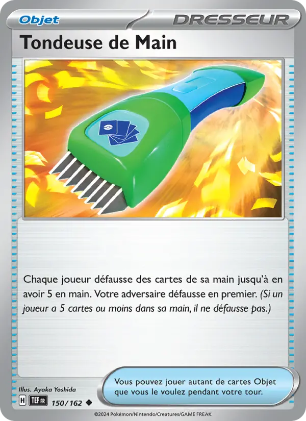 Carte Pokemon 150/162 Tondeuse de Main Reverse | LorenZone