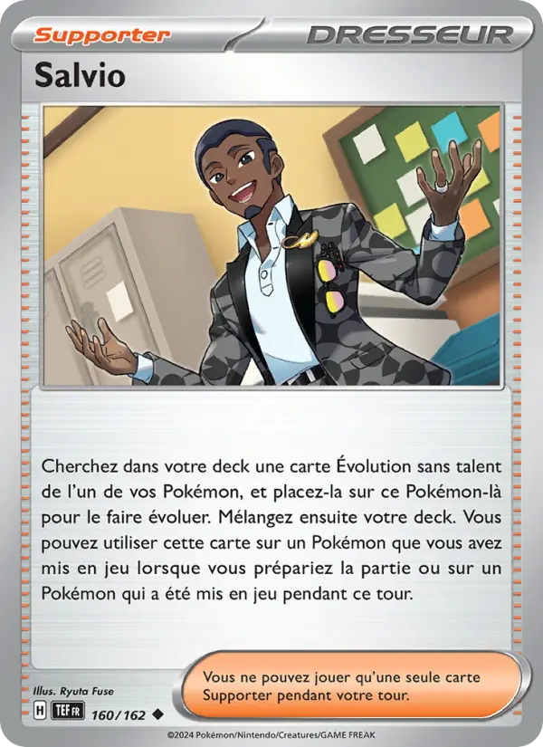 Carte Pokemon 160/162 Salvio Reverse | LorenZone