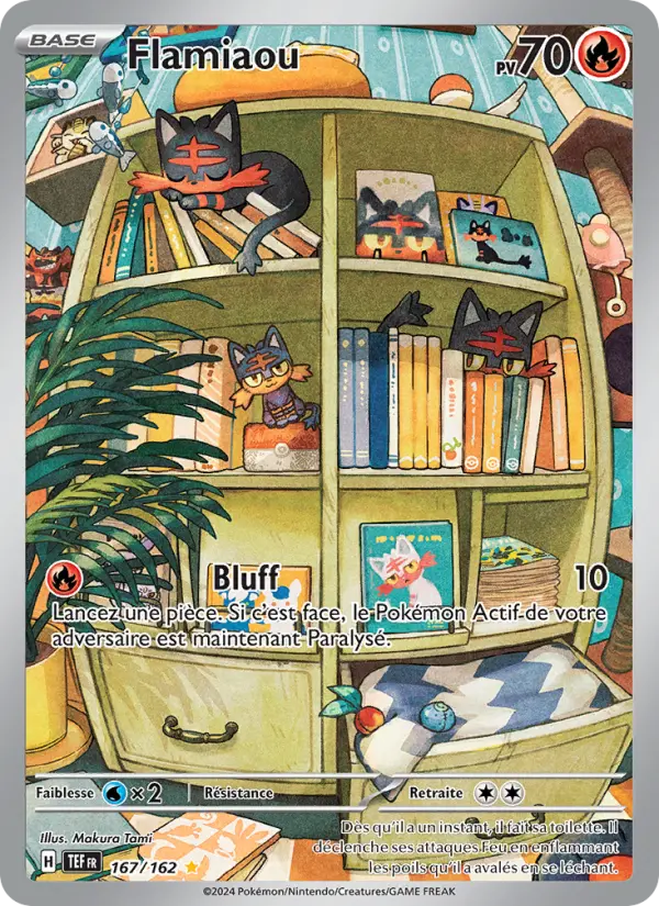 Carte Pokemon 167/162 Flamiaou Illustration Rare | LorenZone