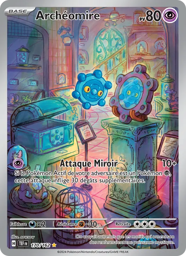 Carte Pokemon 170/162 Archéomire Illustration Rare | LorenZone