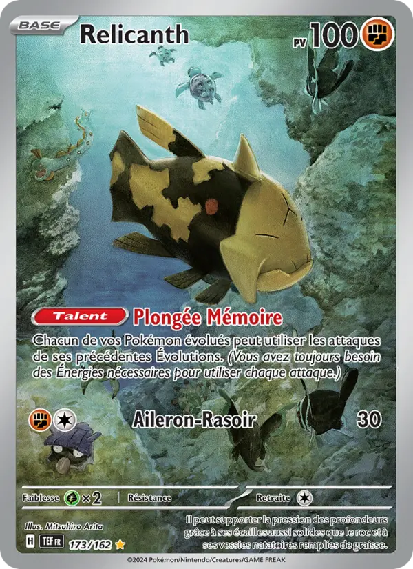 Carte Pokemon 173/162 Relicanth Illustration Rare | LorenZone