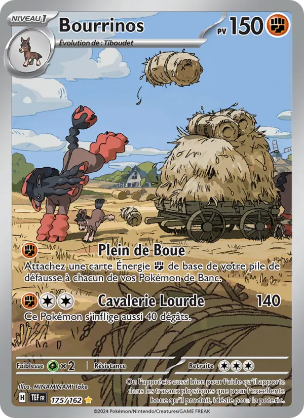 Carte Pokemon 175/162 Bourrinos Illustration Rare | LorenZone