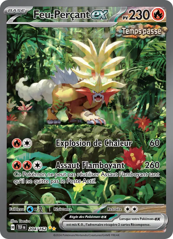 Carte Pokemon 204/162 Feu-Perçant-ex Illustration Spéciale Rare | LorenZone