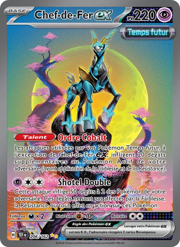 Carte Pokemon 206/162 Chef-de-Fer-ex Illustration Spéciale Rare | LorenZone