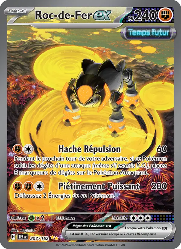 Carte Pokemon 207/162 Roc-de-Fer-ex Illustration Spéciale Rare | LorenZone