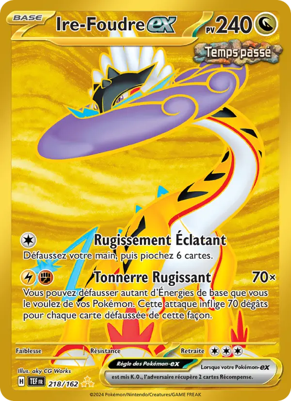 Carte Pokemon 218/162 Ire-Foudre-ex Hyper Rare | LorenZone