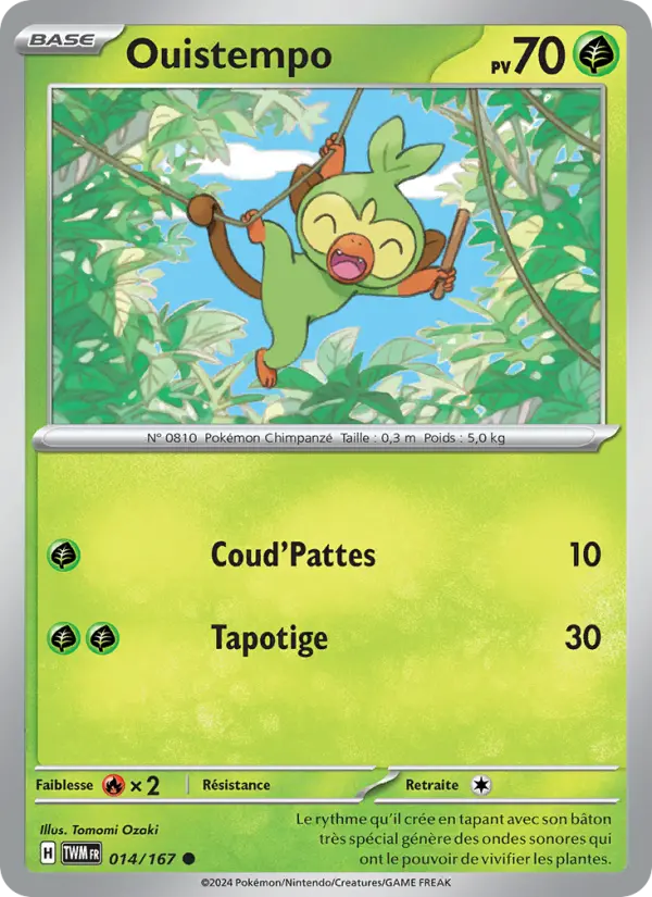 Carte Pokemon 014/167 Ouistempo | LorenZone