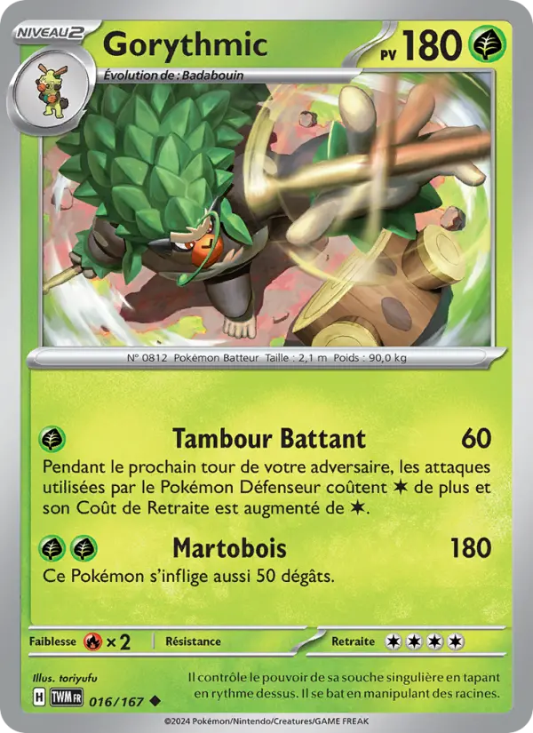 Carte Pokemon 016/167 Gorythmic | LorenZone