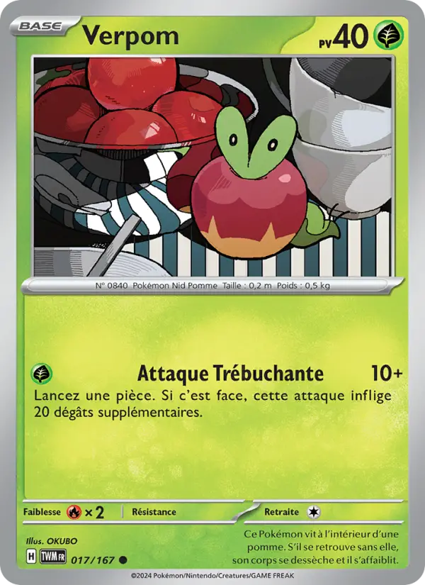 Carte Pokemon 017/167 Verpom | LorenZone