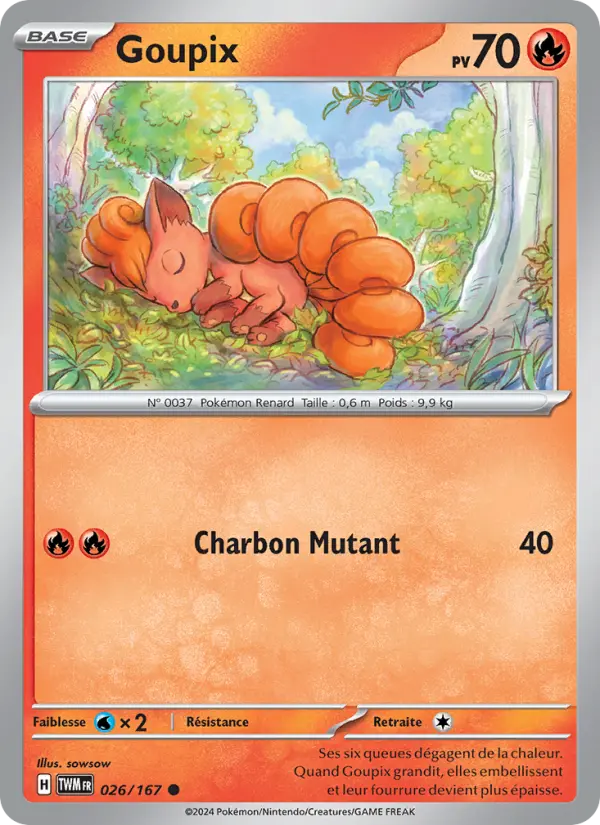 Carte Pokemon 026/167 Goupix | LorenZone