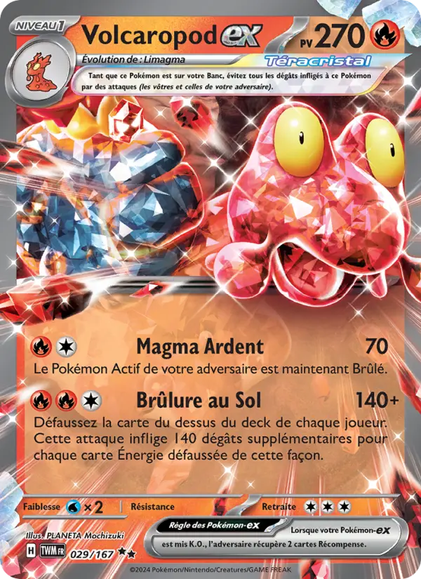 Carte Pokemon 029/167 Volcaropod-ex | LorenZone