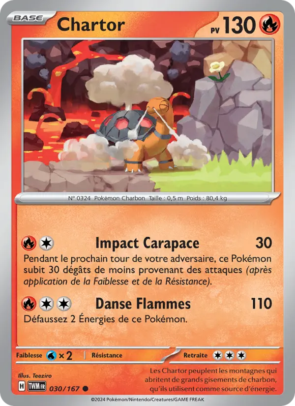 Carte Pokemon 030/167 Chartor | LorenZone