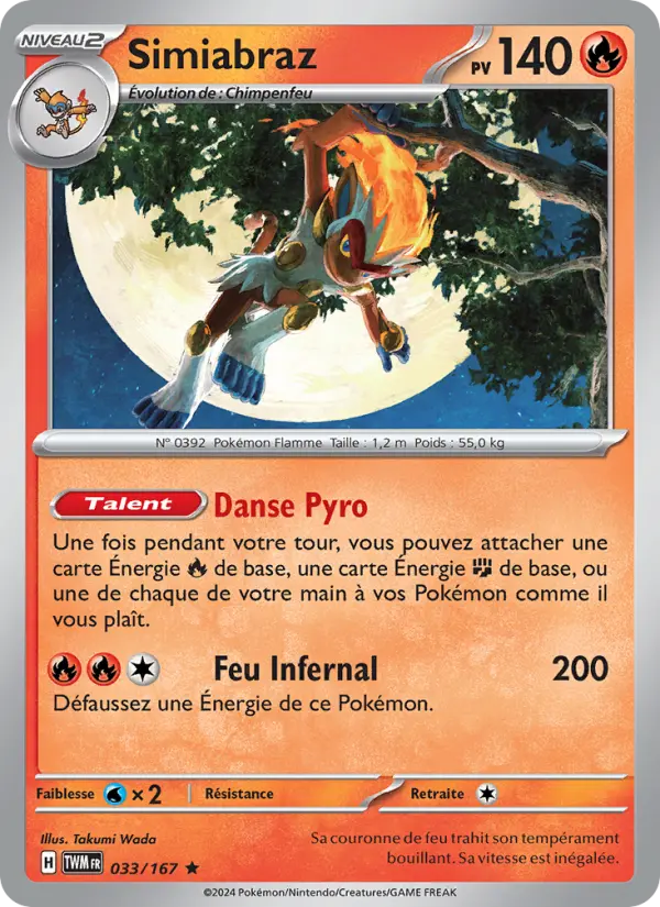 Carte Pokemon 033/167 Simiabraz Holo | LorenZone