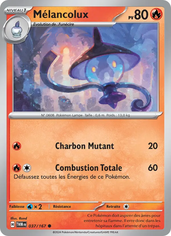 Carte Pokemon 037/167 Mélancolux | LorenZone