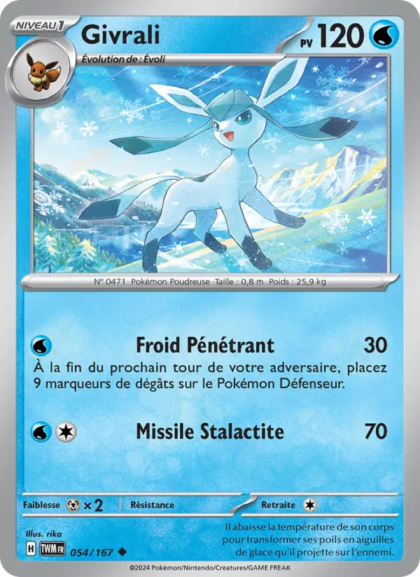 Carte Pokemon 054/167 Givrali | LorenZone