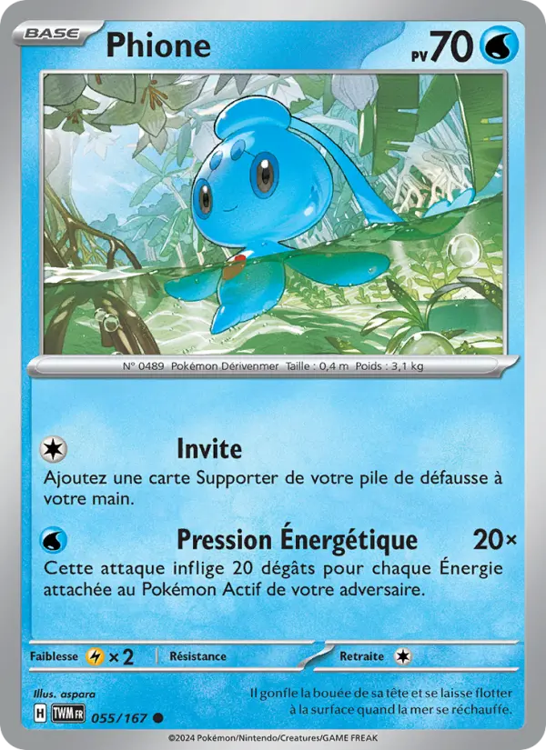 Carte Pokemon 055/167 Phione | LorenZone