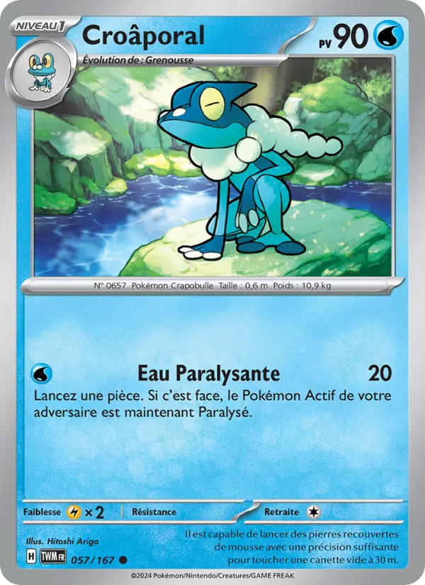 Carte Pokemon 057/167 Croâporal | LorenZone