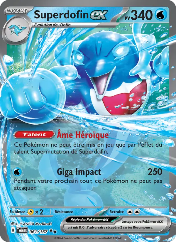 Carte Pokemon 061/167 Superdofin-ex | LorenZone