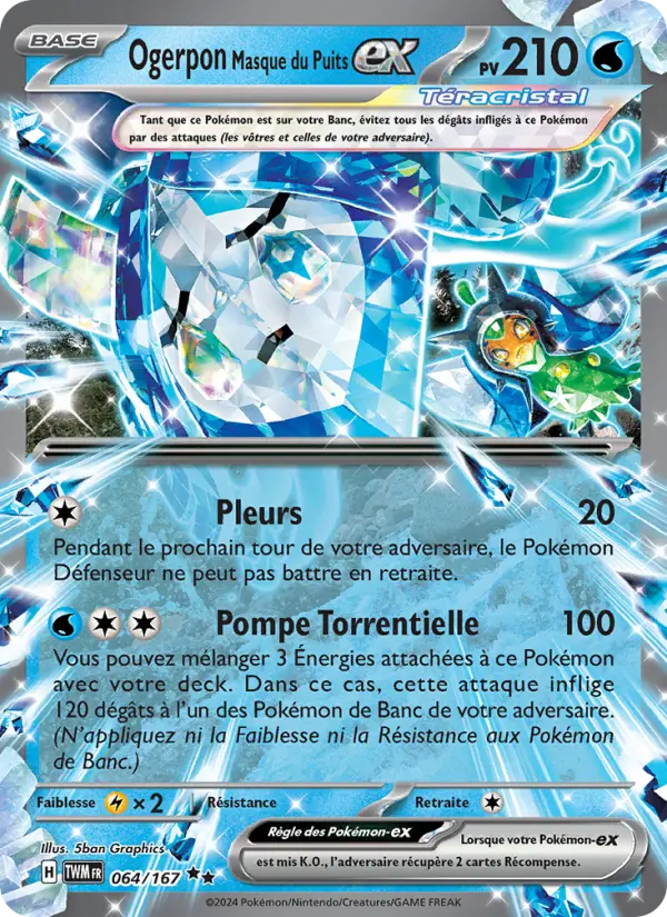 Carte Pokemon 064/167 Ogerpon Masque du Puits-ex | LorenZone