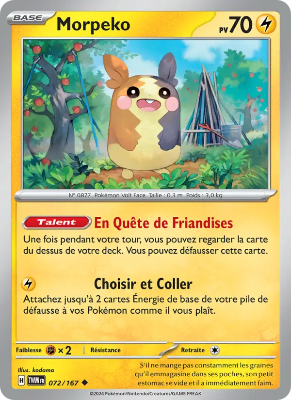 Carte Pokemon 072/167 Morpeko | LorenZone